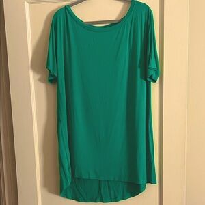 Green Women's T-shirt Dress